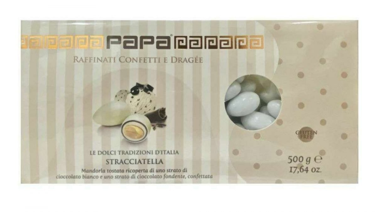 Confetti Papa Cioccococco Bianco Confezione 1 Kg - Elleffelab