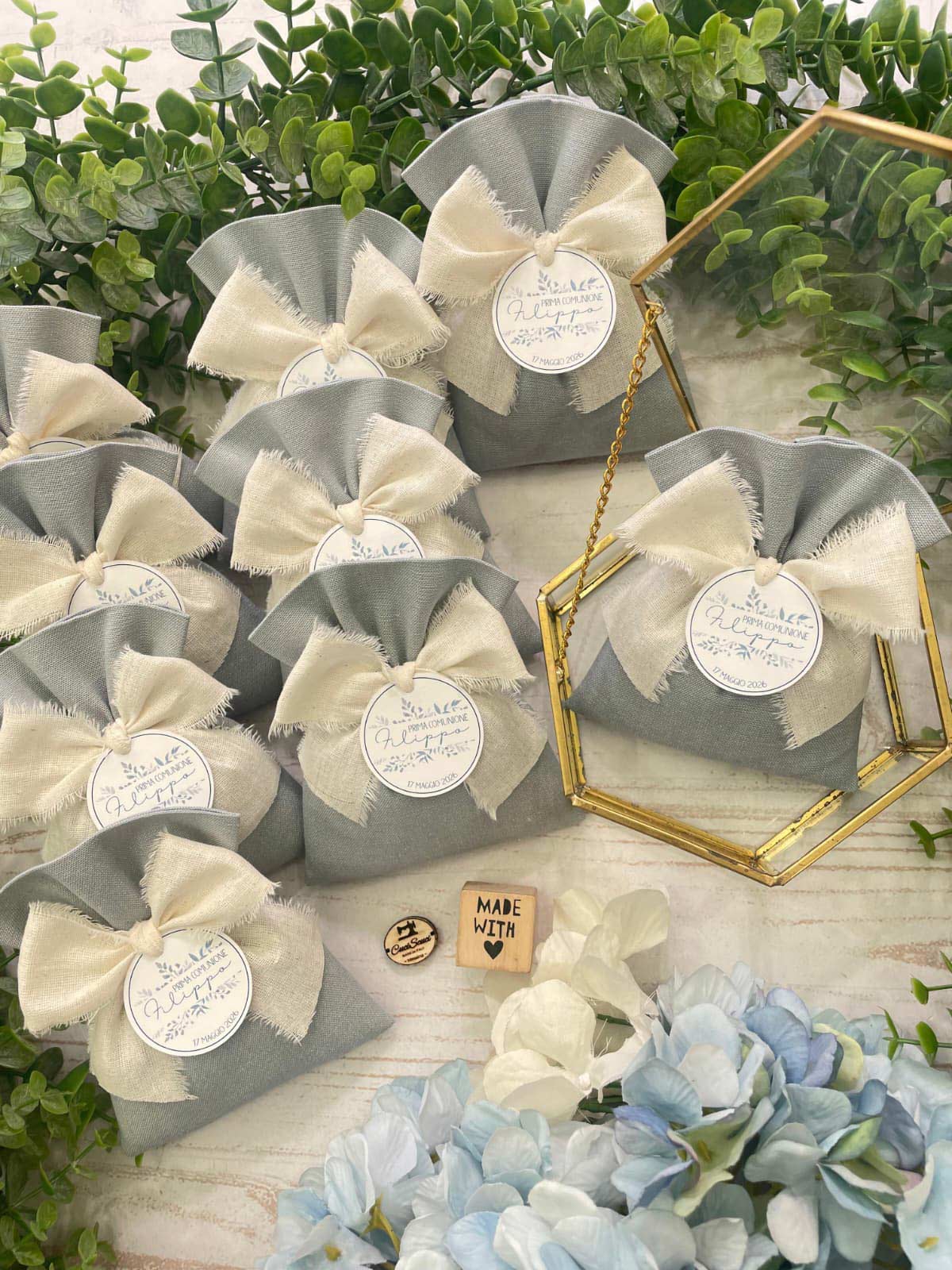 Sacchetto Sartoriale Nuvola e Panna con Tag Personalizzato - immagine 83