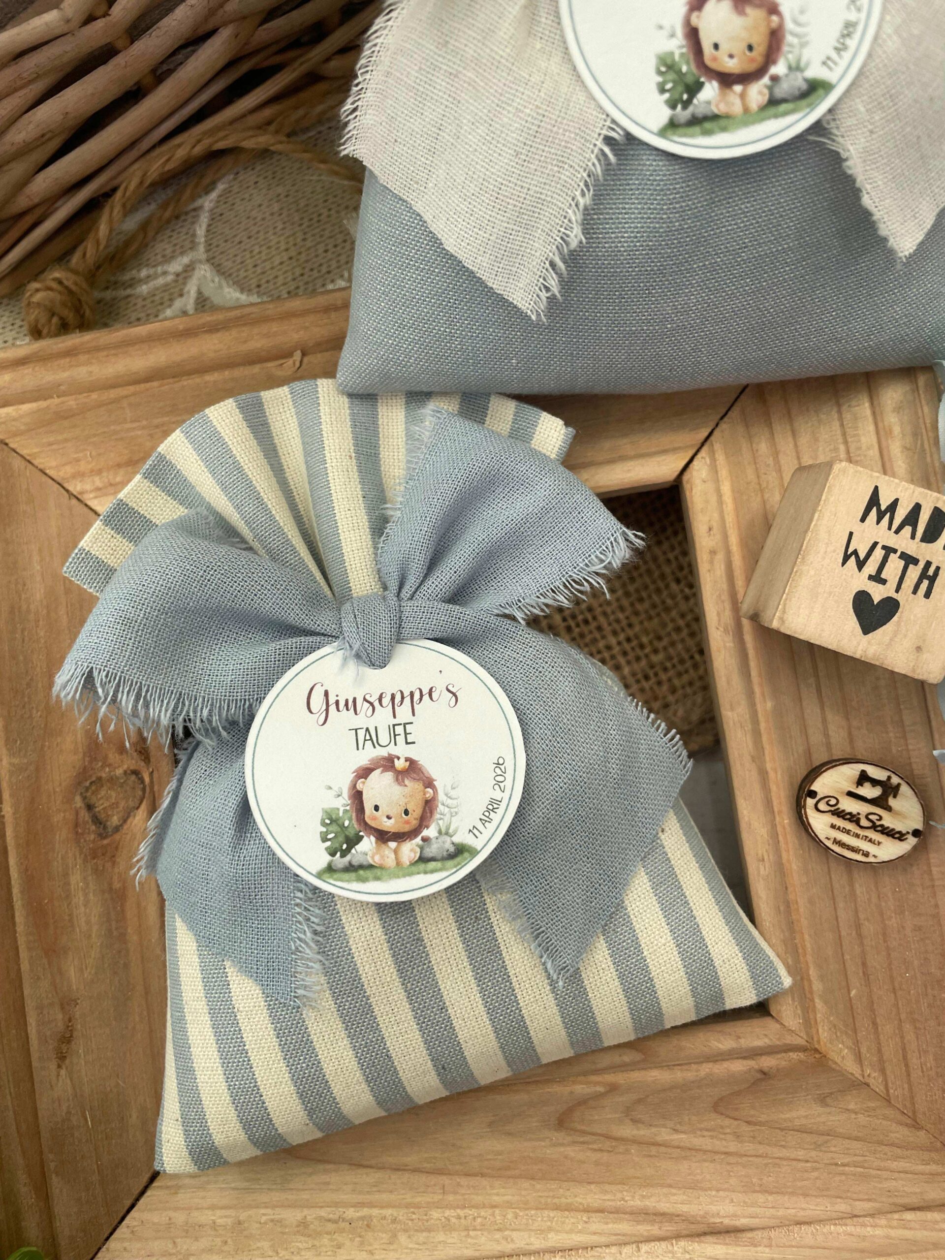 Sacchetto Sartoriale Nuvola e Panna con Tag Personalizzato - immagine 91