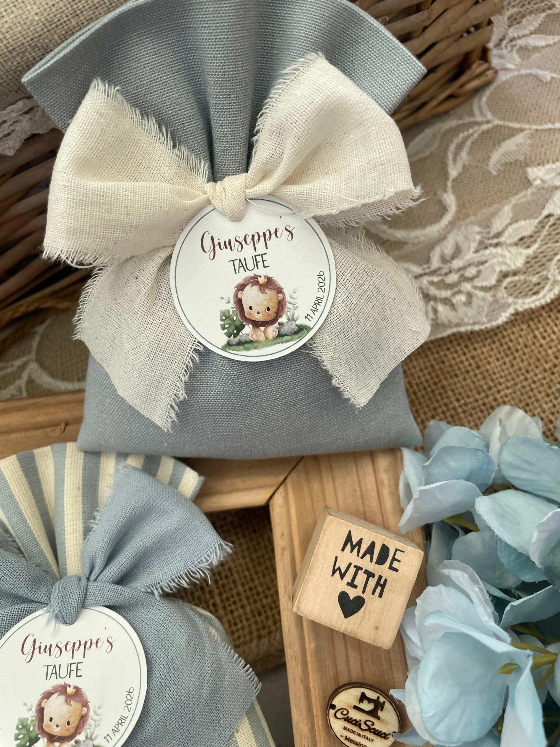 Sacchetto Sartoriale Nuvola e Panna con Tag Personalizzato - immagine 92