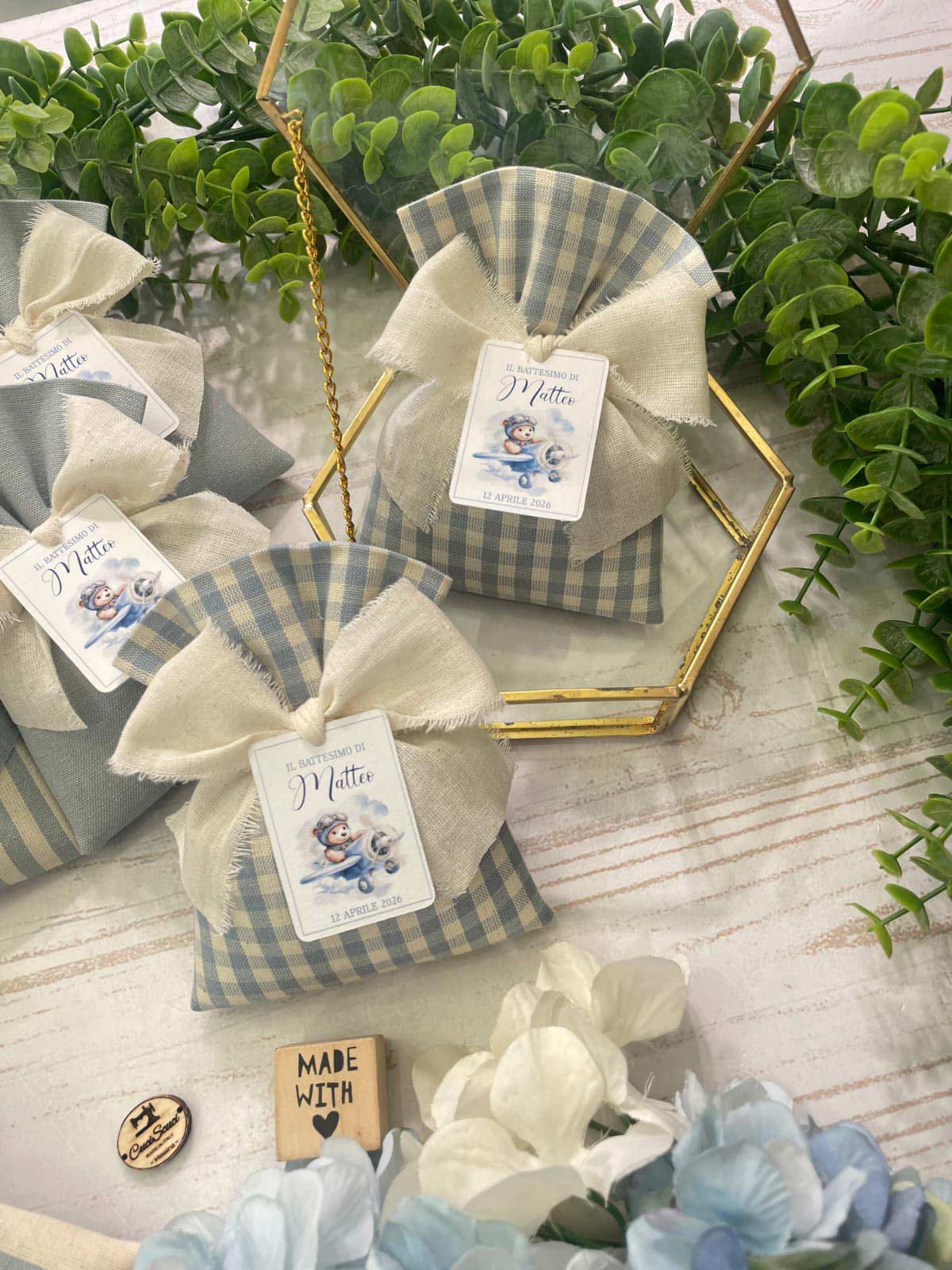 Sacchetto Sartoriale Nuvola e Panna con Tag Personalizzato - immagine 87