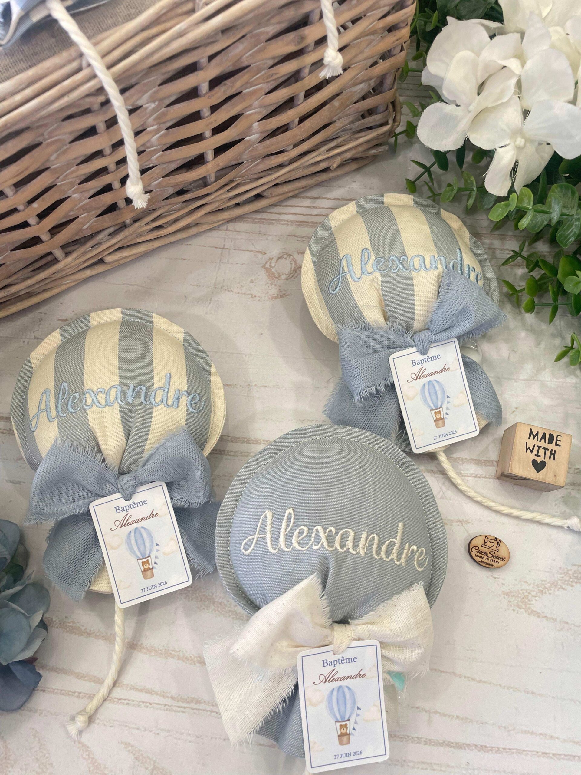 Sacchetto Sartoriale Palloncino Nuvola e Panna con Tag Personalizzato - immagine 63