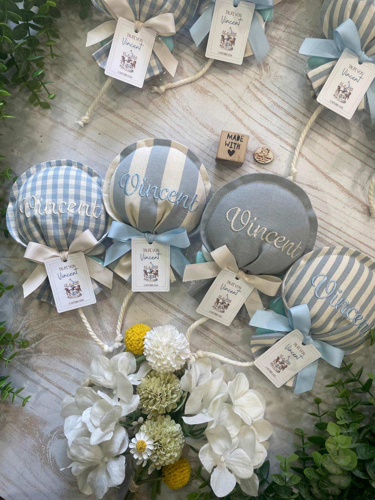 Sacchetto Sartoriale Palloncino Nuvola e Panna con Tag Personalizzato - immagine 69