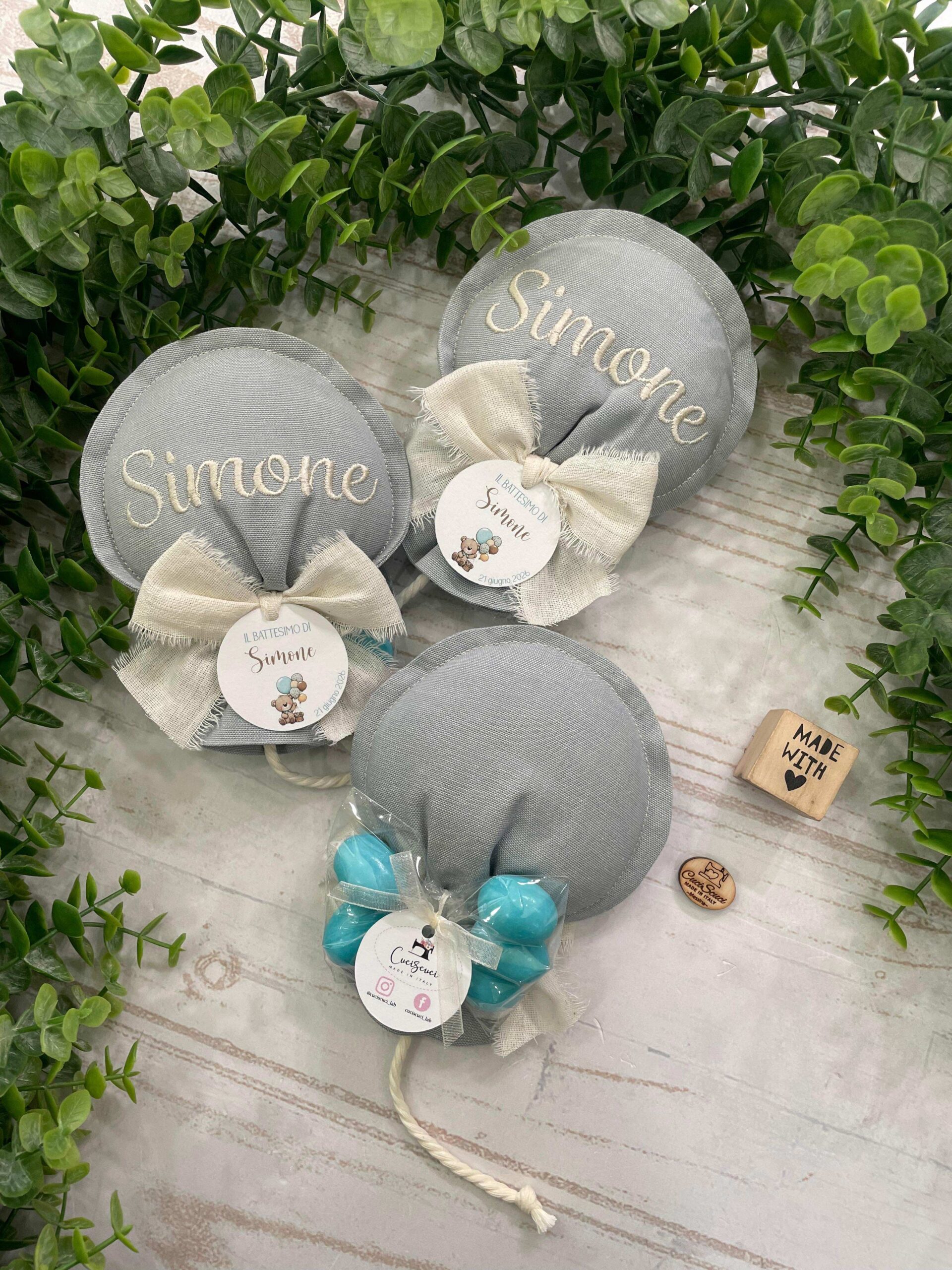 Sacchetto Sartoriale Palloncino Nuvola e Panna con Tag Personalizzato - immagine 62