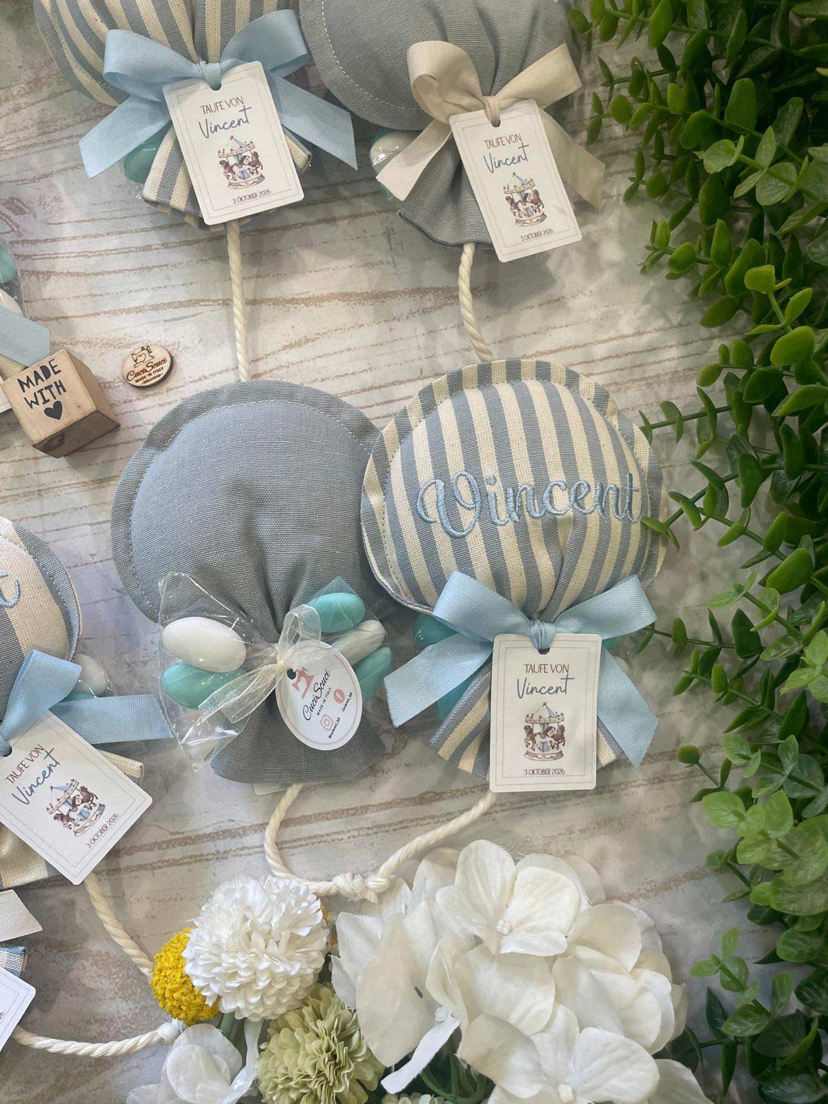 Sacchetto Sartoriale Palloncino Nuvola e Panna con Tag Personalizzato - immagine 73