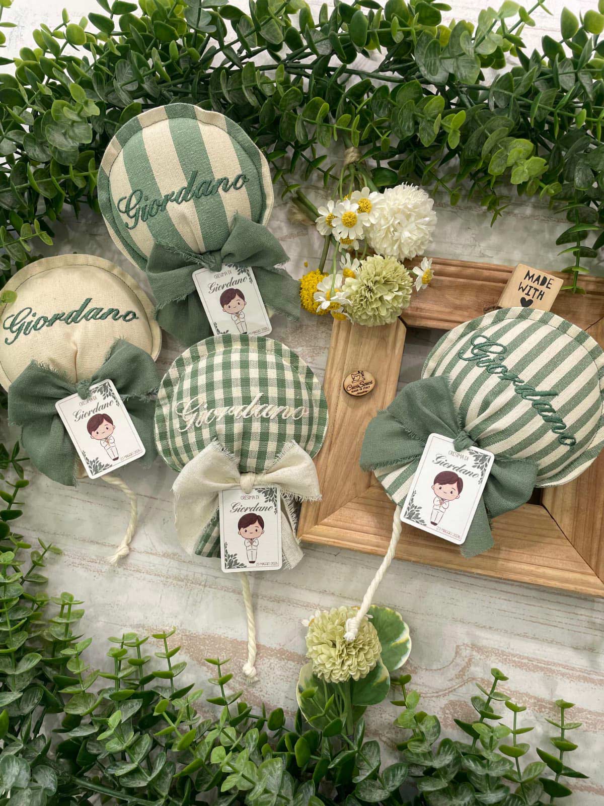 Sacchetto Sartoriale Palloncino Verde e Panna - immagine 22