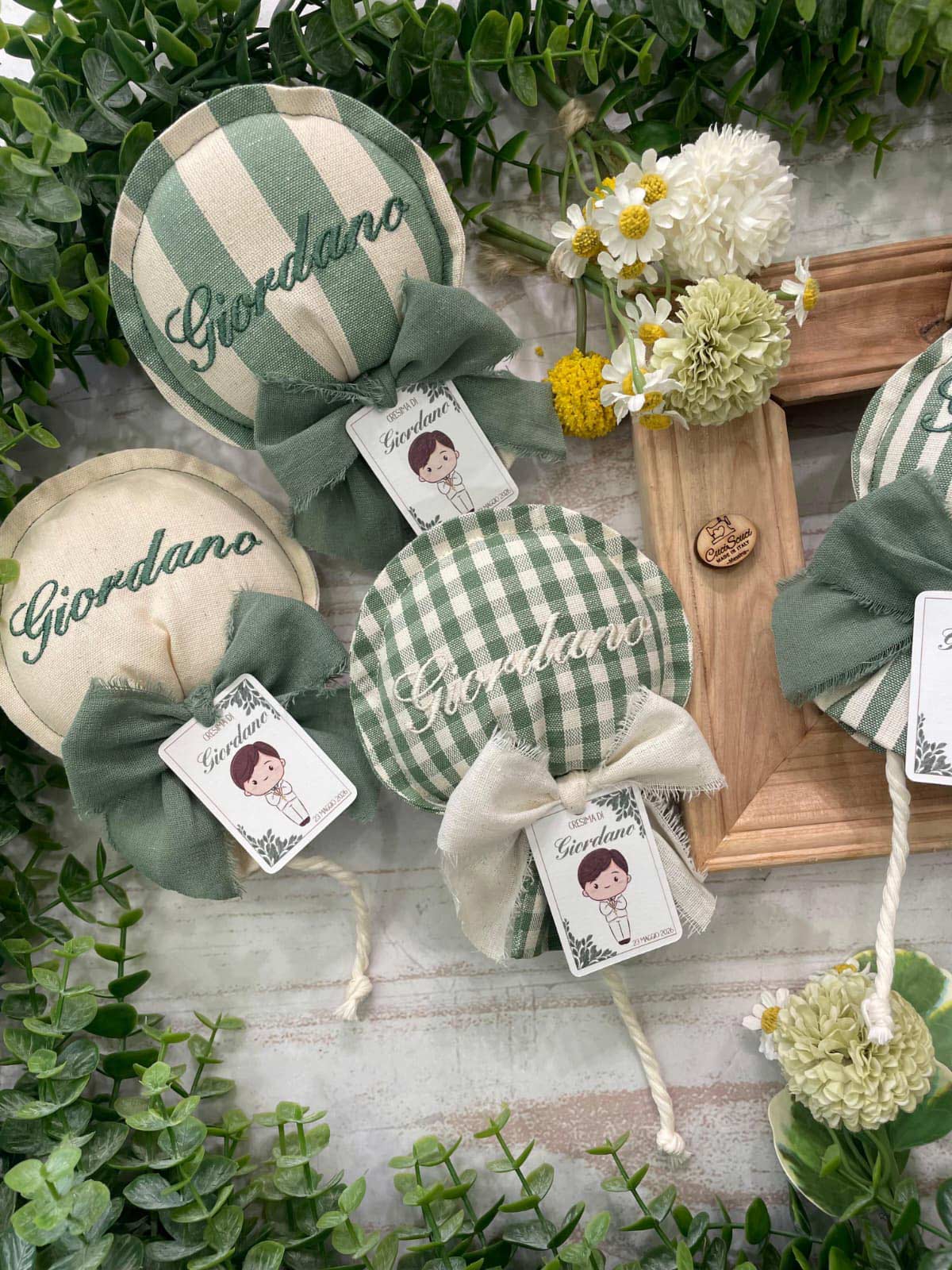 Sacchetto Sartoriale Palloncino Verde e Panna - immagine 23