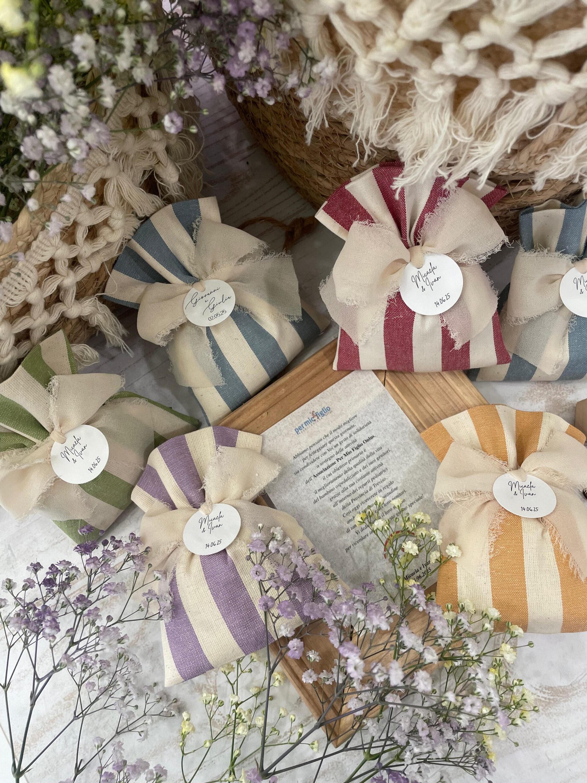 Sacchetto Sartoriale Colori Assortiti con Tag Personalizzato - immagine 12