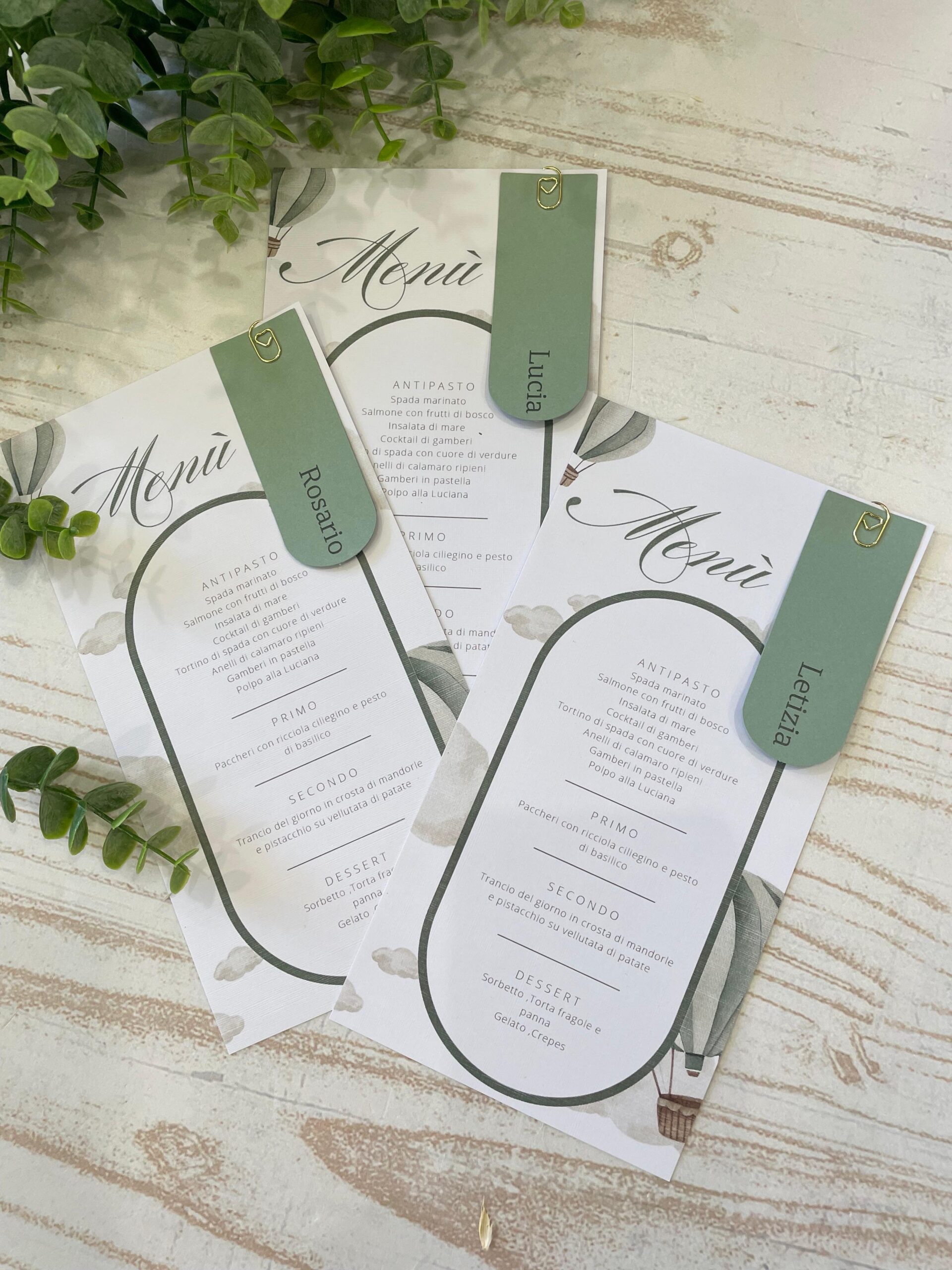 Menu Personalizzato con Nome