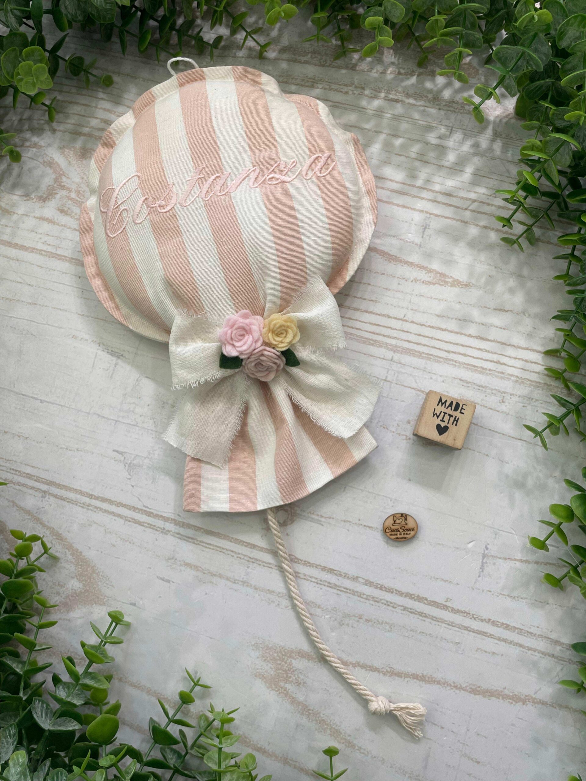 Mini Fiocco Nascita Palloncino con Nome Colore a Scelta - immagine 7