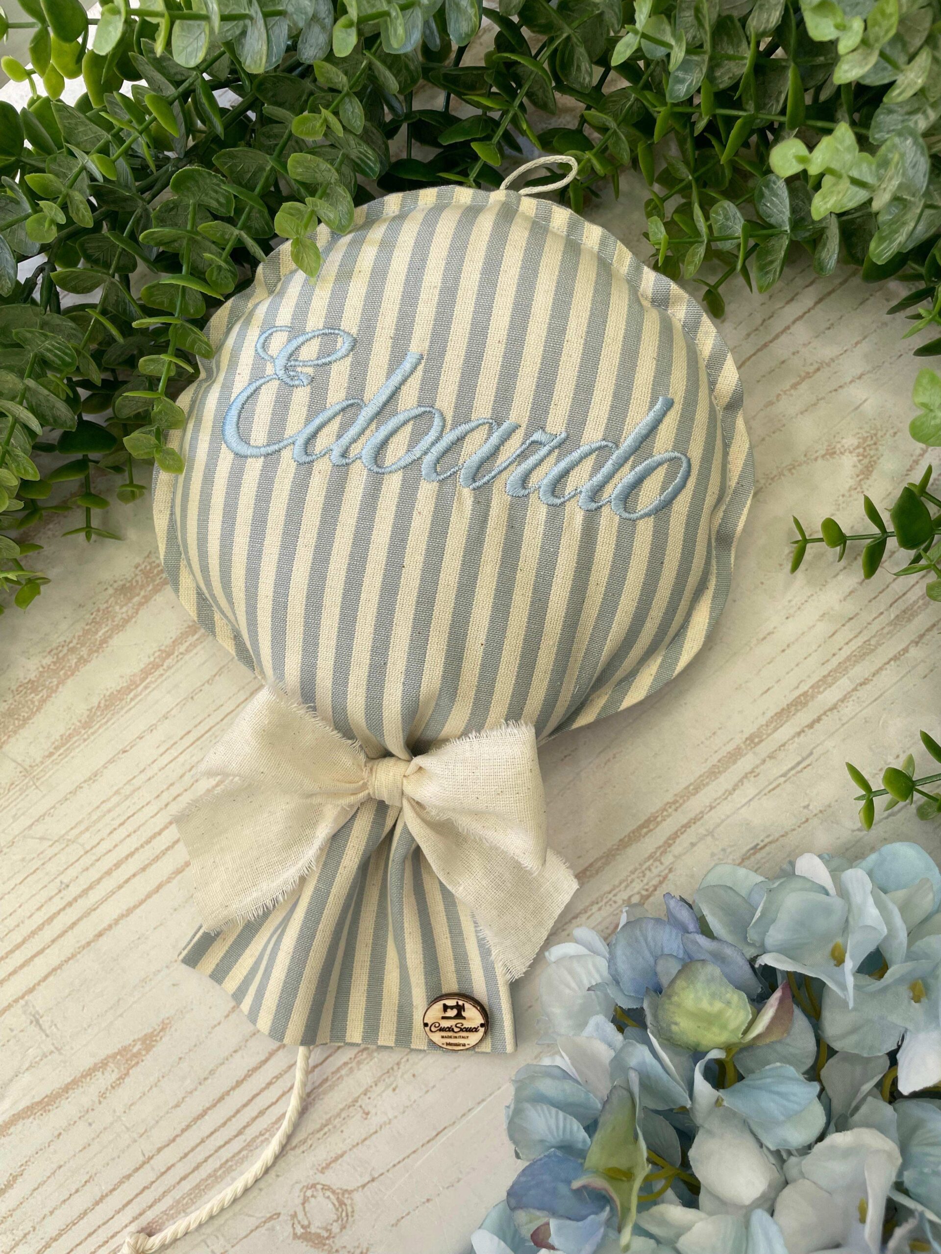 Mini Fiocco Nascita Palloncino con Nome Colore a Scelta