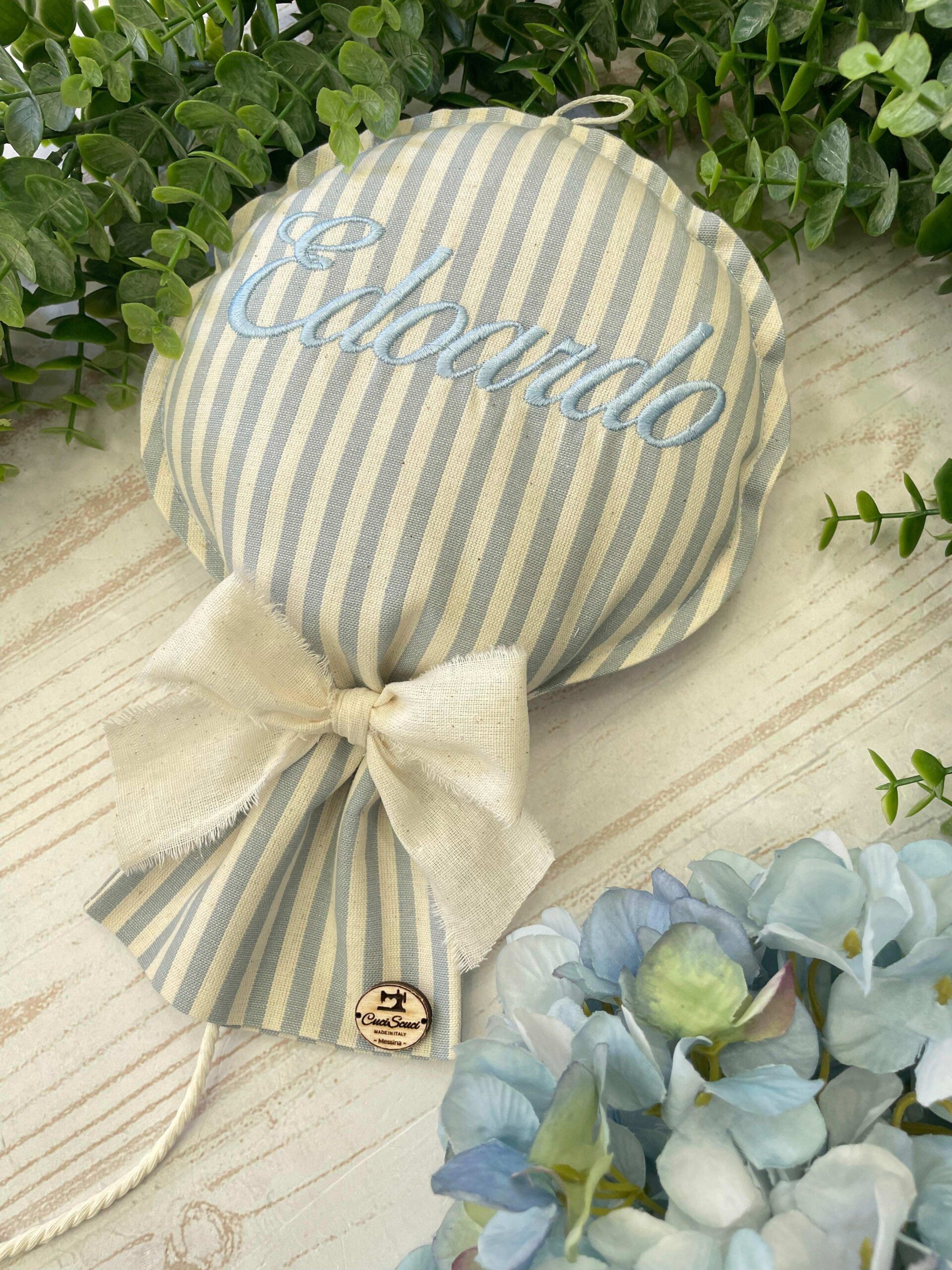 Mini Fiocco Nascita Palloncino con Nome Colore a Scelta - immagine 4