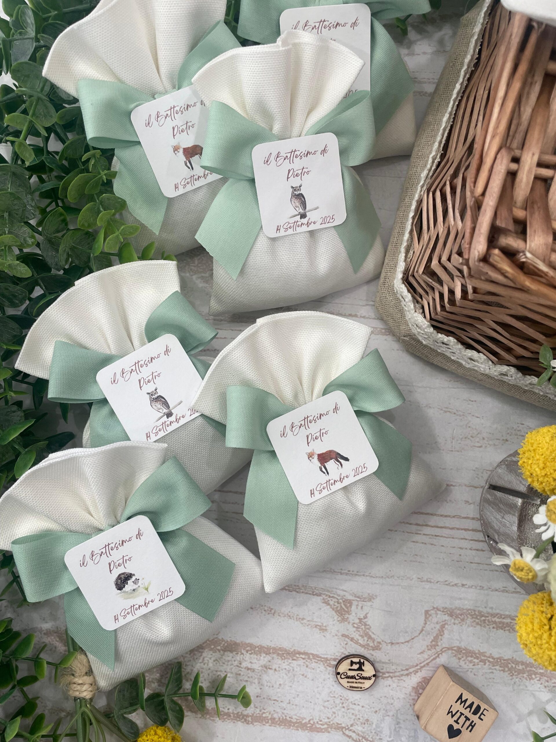 Sacchetto Sartoriale Seta con Tag Personalizzato