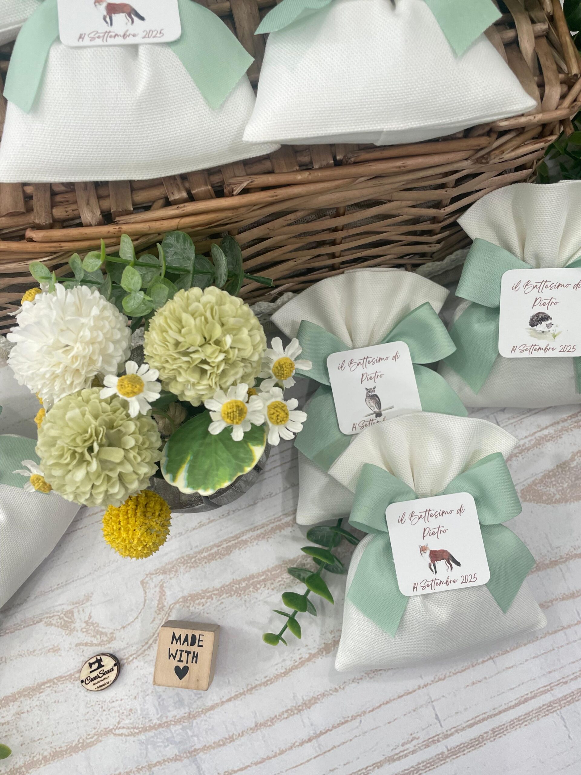 Sacchetto Sartoriale Seta con Tag Personalizzato - immagine 2