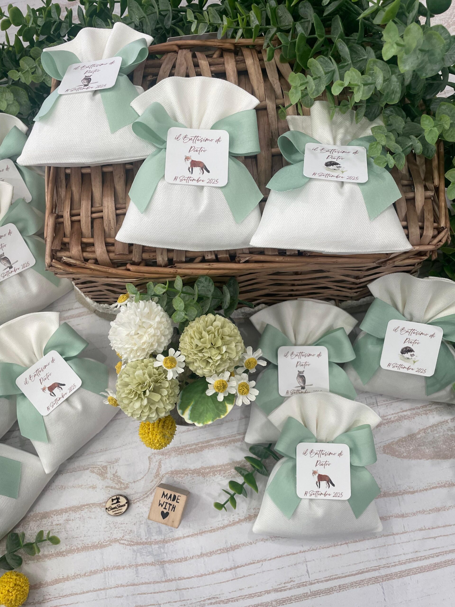 Sacchetto Sartoriale Seta con Tag Personalizzato - immagine 3