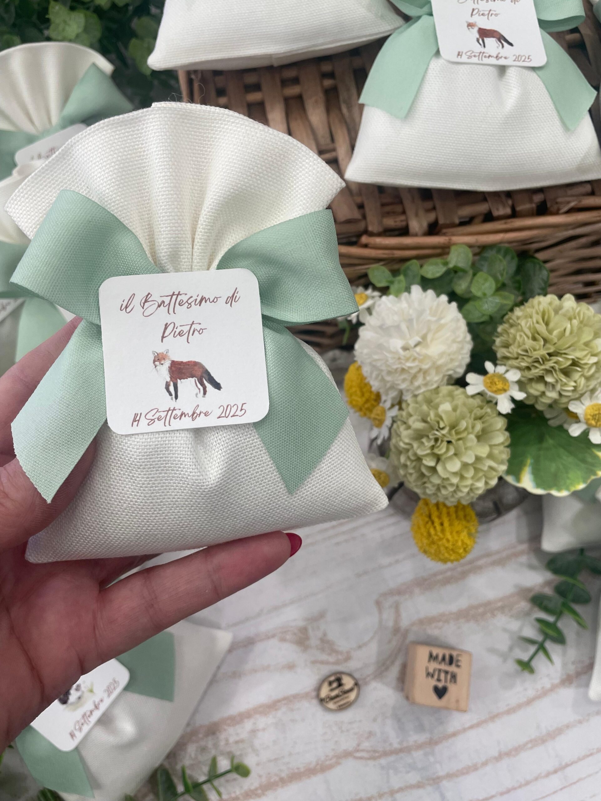 Sacchetto Sartoriale Seta con Tag Personalizzato - immagine 5