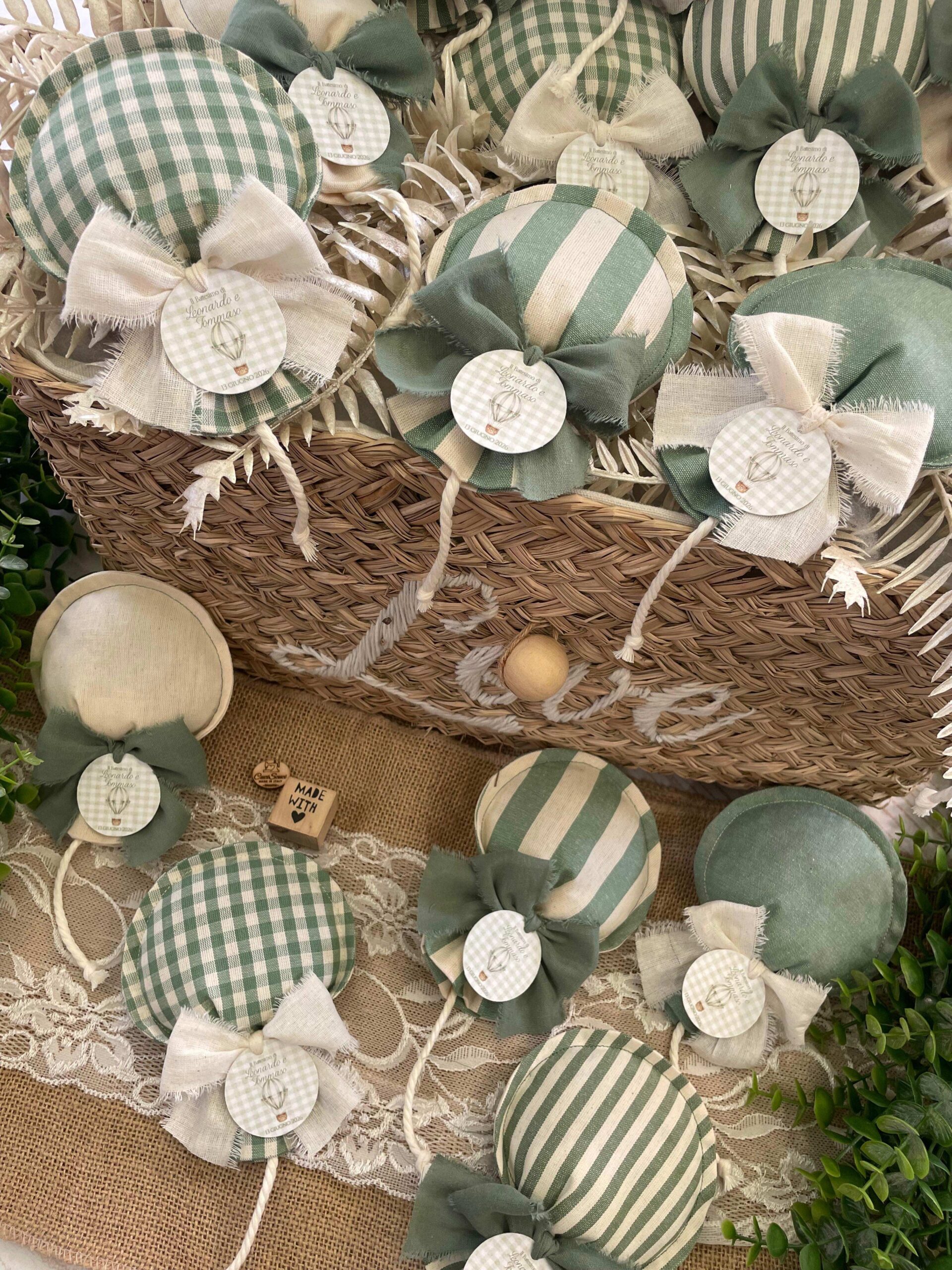 Sacchetto Sartoriale Palloncino Colore a Scelta con Lavanda, Confetti e Tag Personalizzato - immagine 7