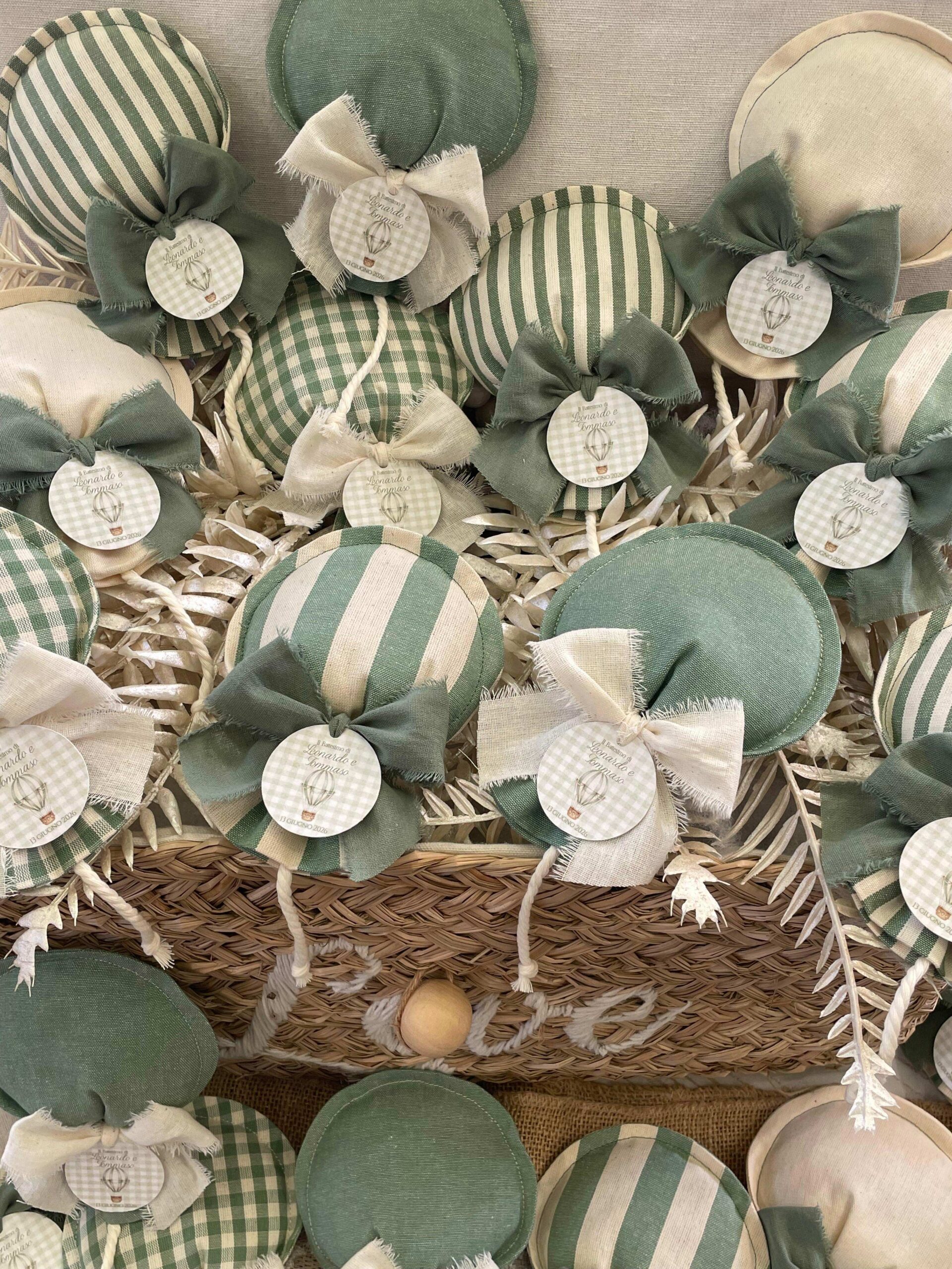 Sacchetto Sartoriale Palloncino Colore a Scelta con Lavanda, Confetti e Tag Personalizzato - immagine 10