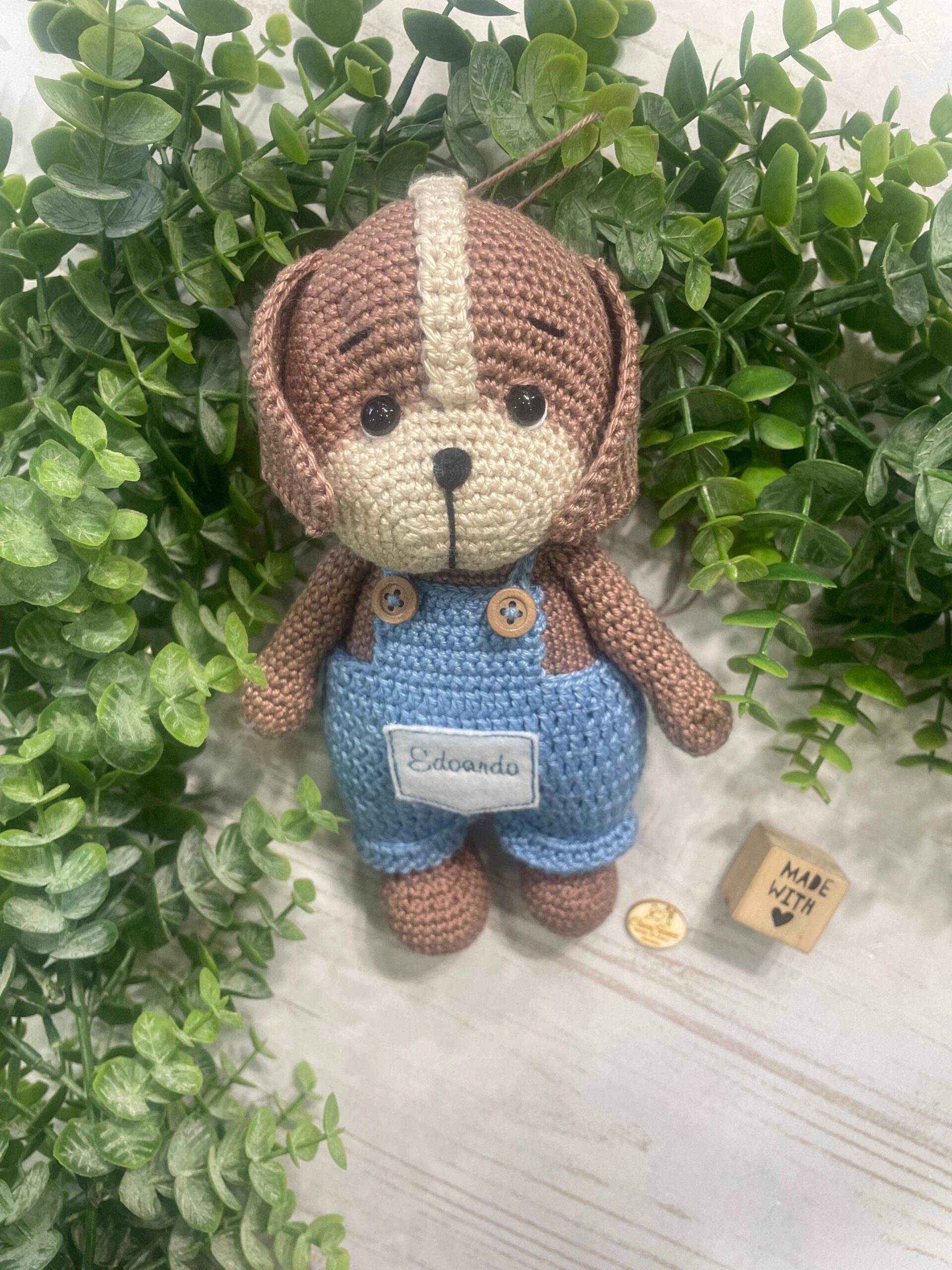 Cagnolino in Amigurumi con Salopette - immagine 7