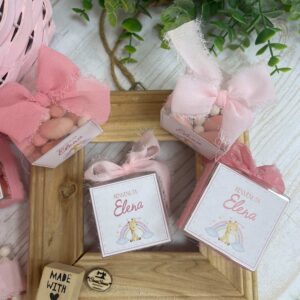 Porta Confetti in PVC Personalizzato Rainbow Giraffe