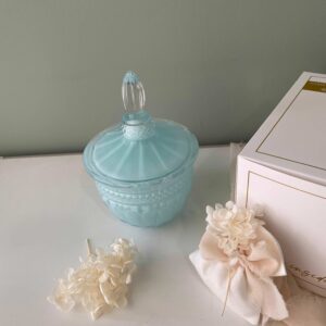 Potiche in Vetro Celeste - Cupido&Co.