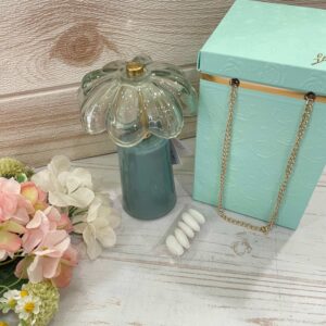 Lampada in Vetro Fiore Menta – Le Stelle