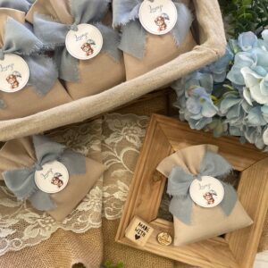 Sacchetto Sartoriale Mandorla con Tag Personalizzato