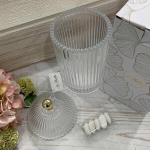 Scatola in Vetro con Pomello Dorato h 21 cm – Le Stelle