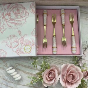 Set 6 Forchettine con Decoro Rosa – Le Stelle