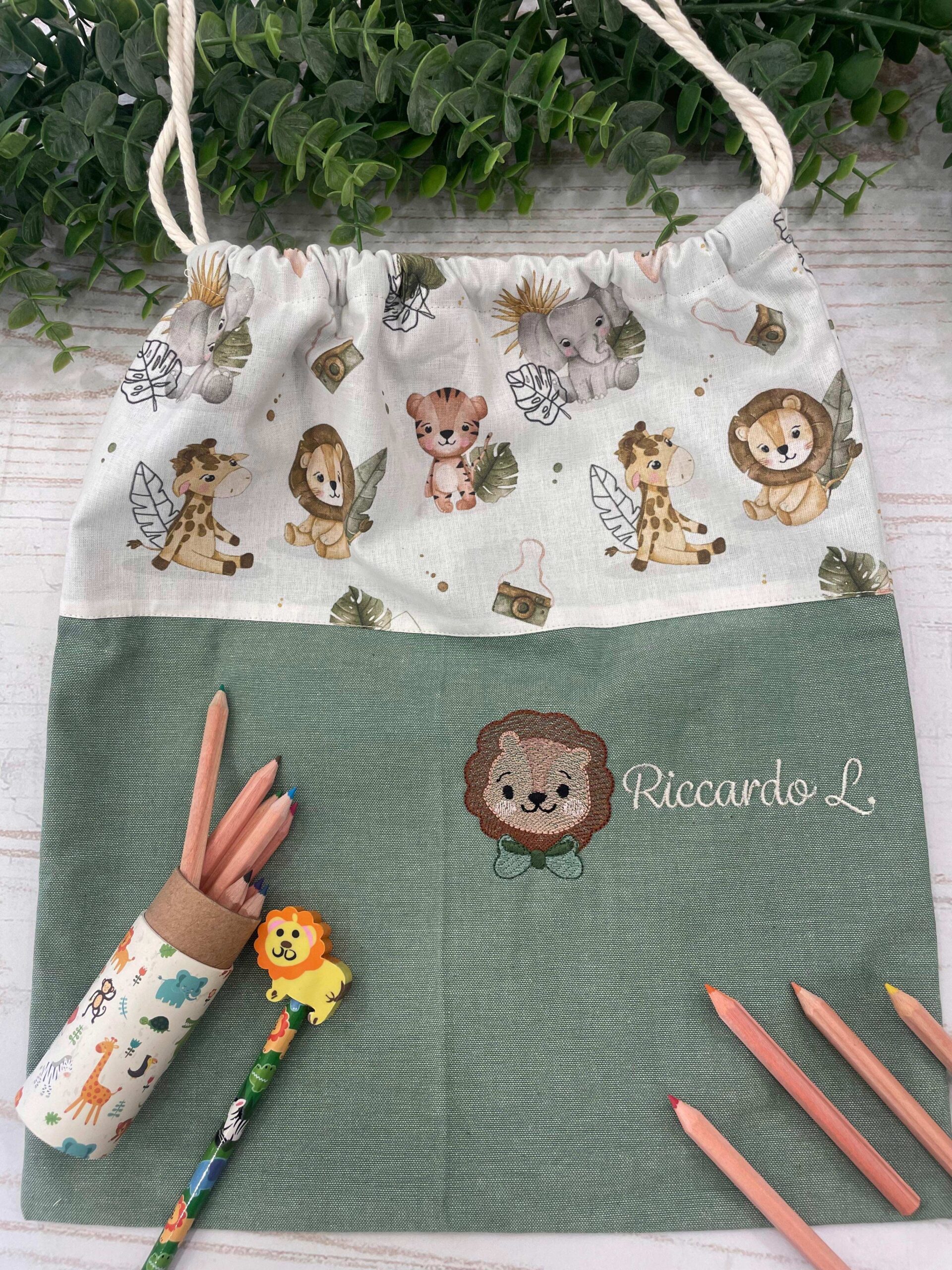 Set Asilo Ricamato – Animali della Savana - immagine 7