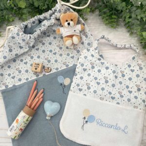 Set Asilo Ricamato – Tema Palloncini