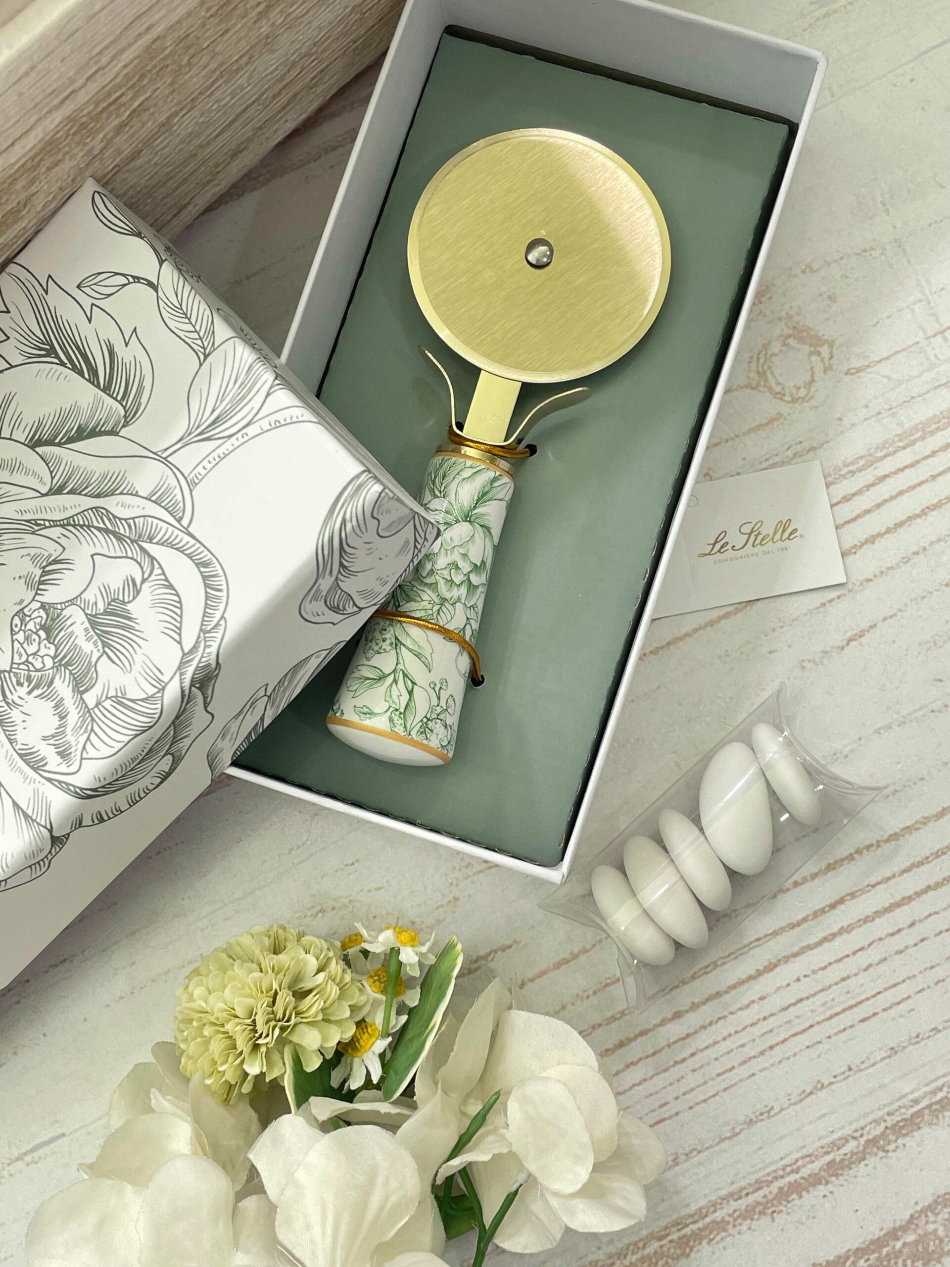 Taglia Pizza con Decoro Verde – Le Stelle - immagine 3