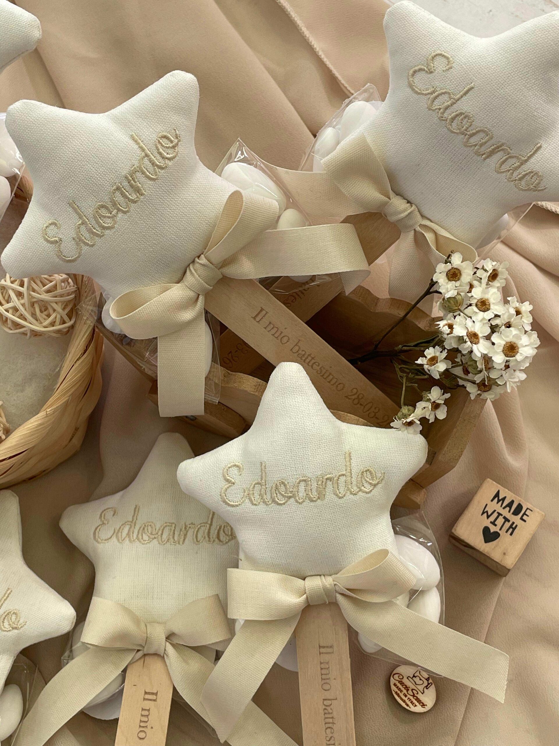 Bastoncino con Stellina Personalizzato Bianco con Nome - immagine 2