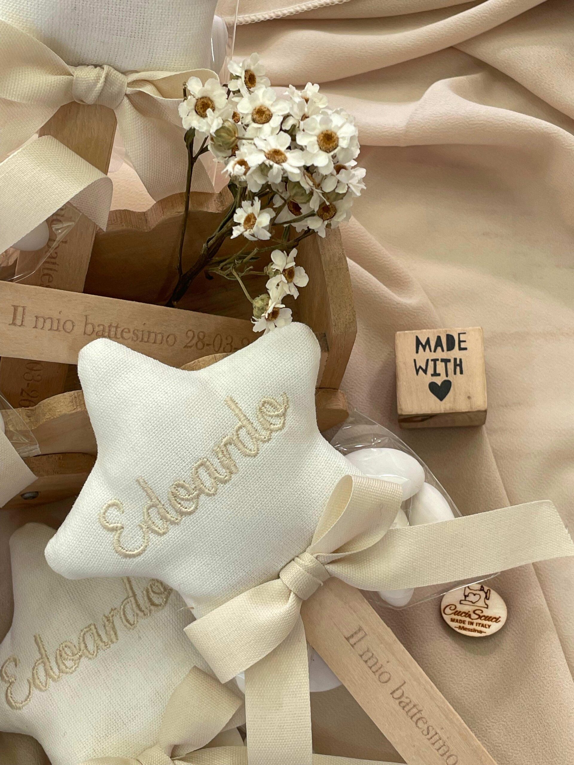 Bastoncino con Stellina Personalizzato Bianco con Nome - immagine 3