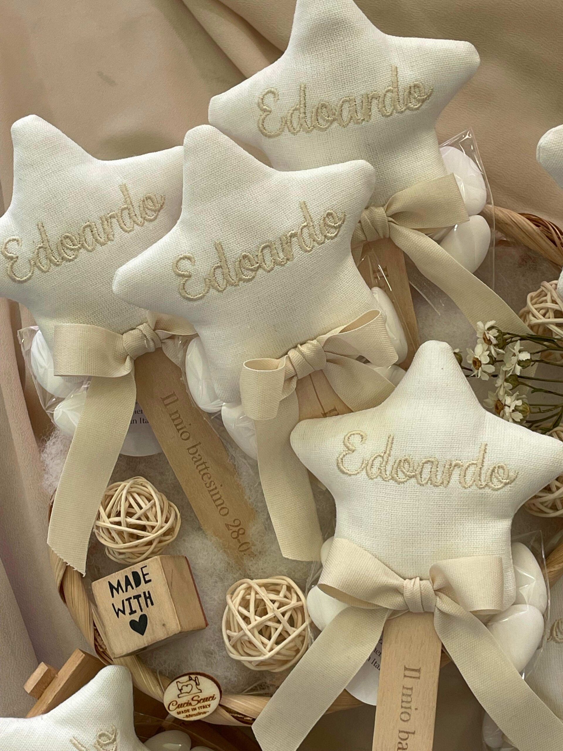 Bastoncino con Stellina Personalizzato Bianco con Nome - immagine 4