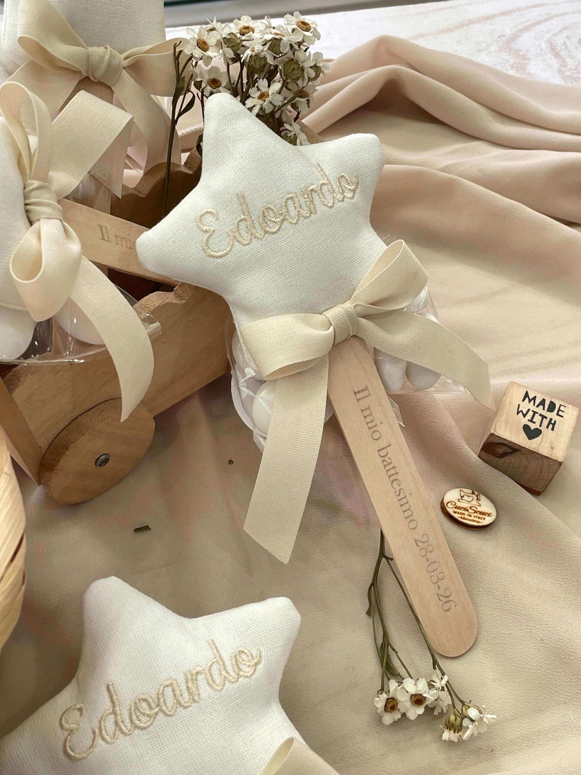 Bastoncino con Stellina Personalizzato Bianco con Nome - immagine 5