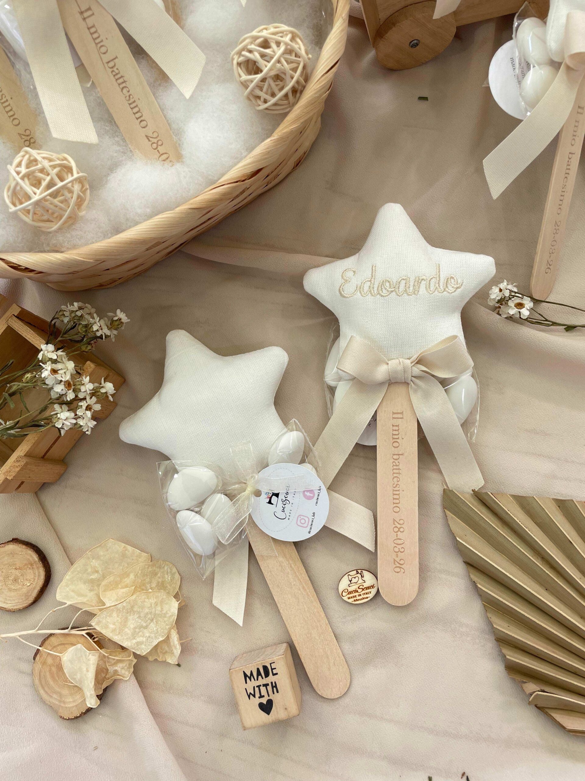 Bastoncino con Stellina Personalizzato Bianco con Nome - immagine 8