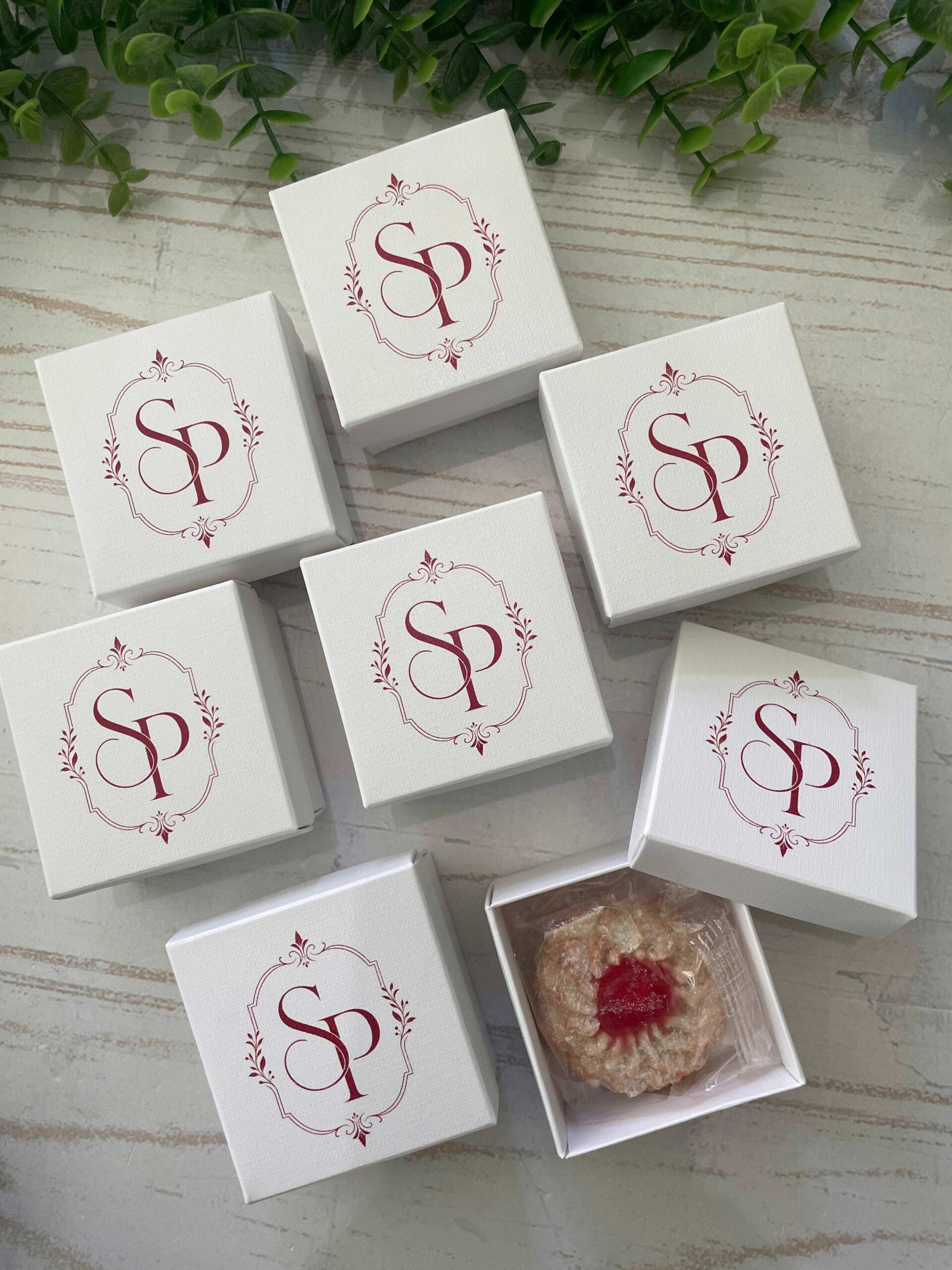 Scatolina Segnaposto Personalizzata con Pasta di Mandorla
